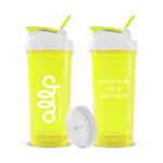 Coqueteleira Allp Supplements 600ml - AMARELO/BRANCO